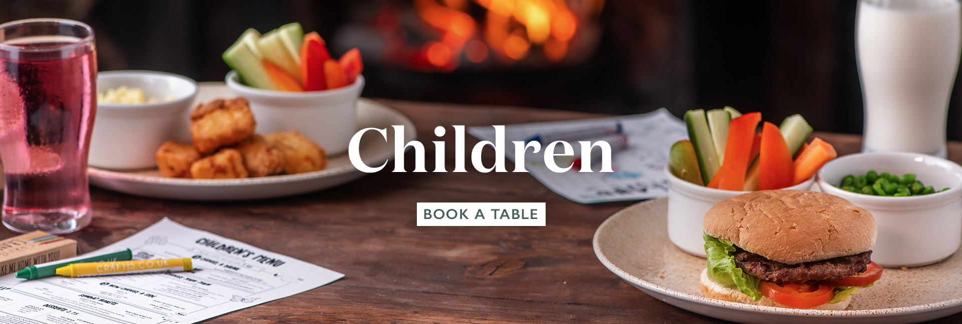 Children's Menu at The Packe Arms