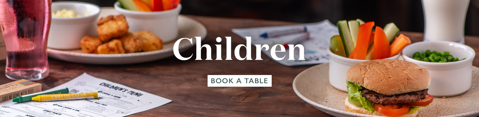 Children's Menu at The Curlew