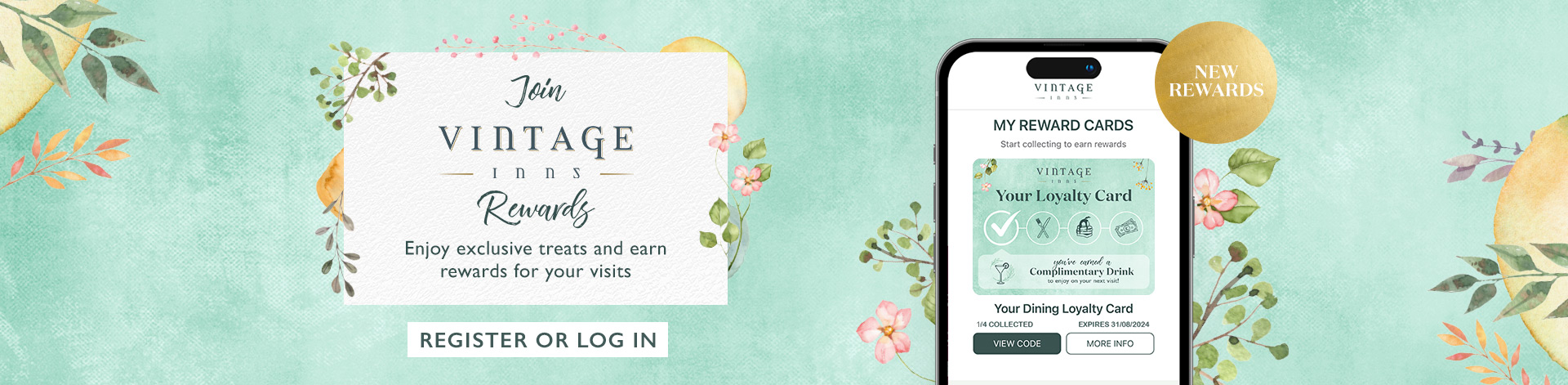 Join the new Vintage Inns Rewards app