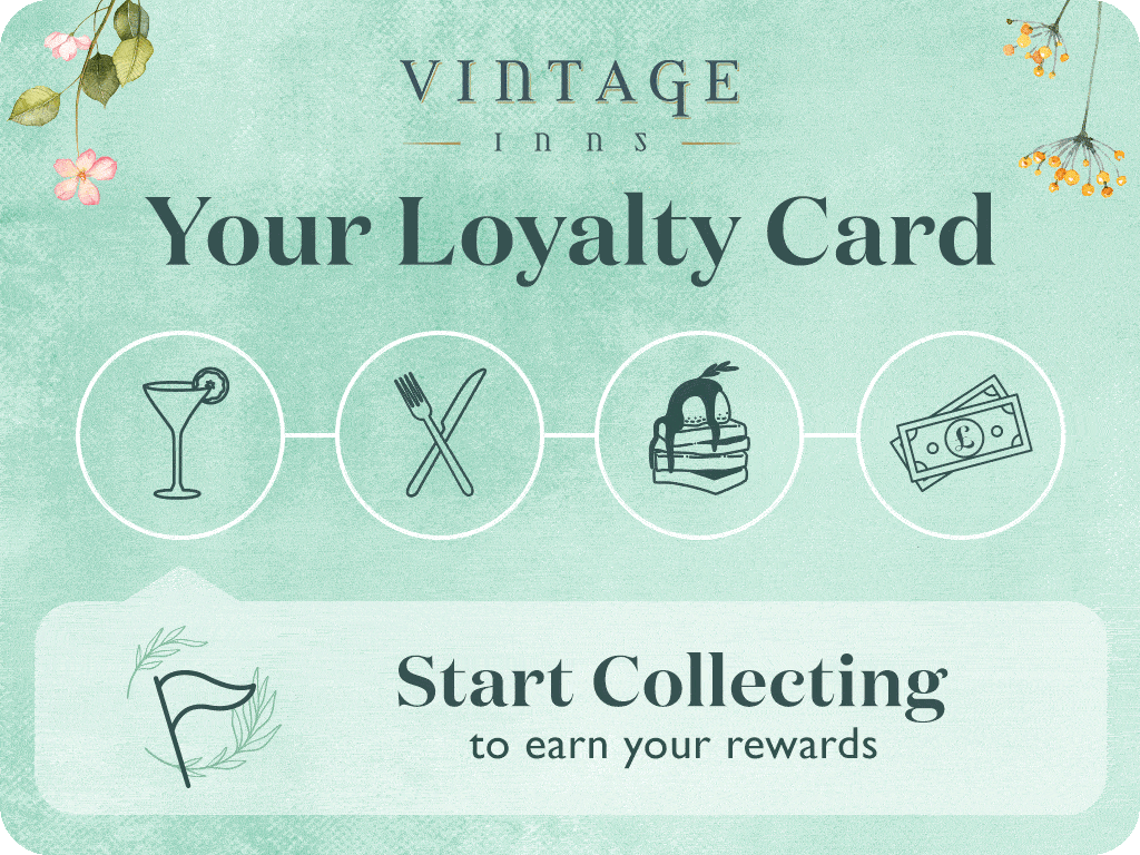 The Vintage Inns Rewards app keeps your loyalty card safe