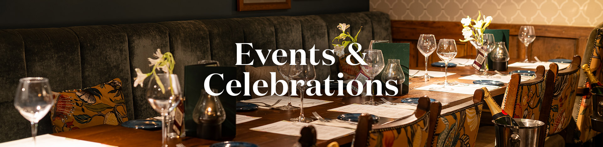 Book your event with us