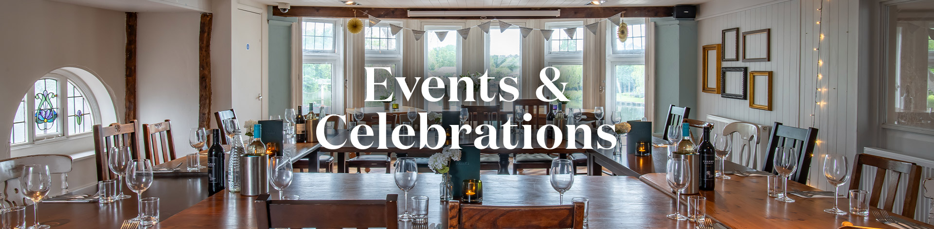 Book your event with us