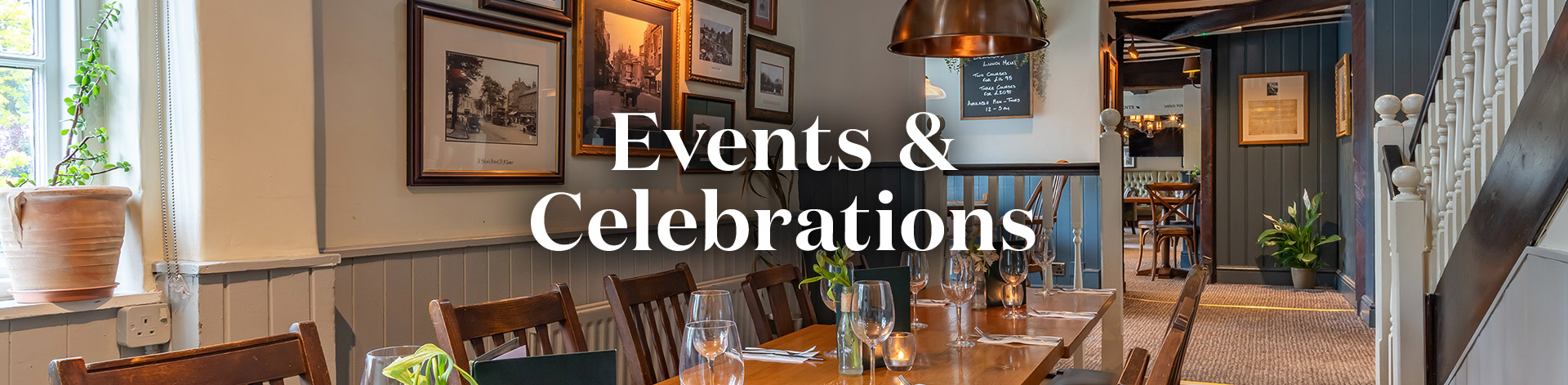 Book your event with us
