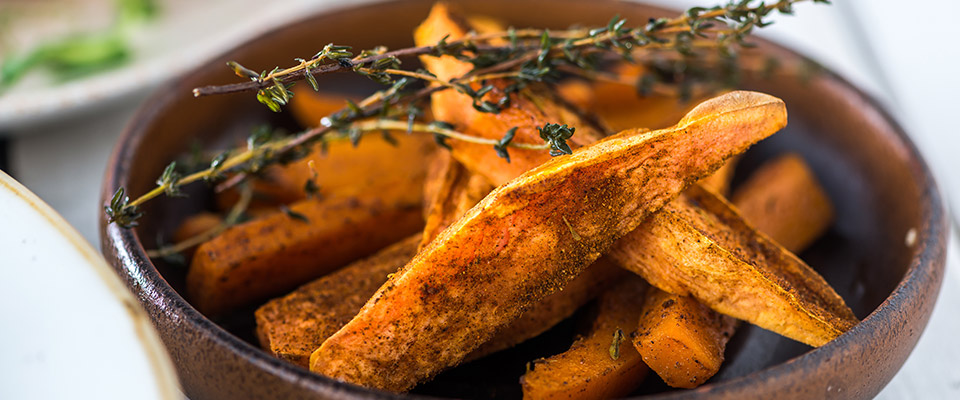 Our sweet potato & butternut squash dish